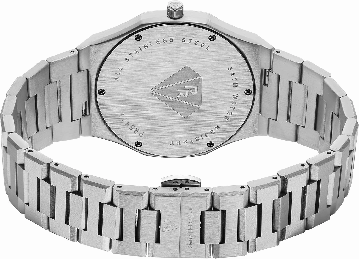 PR5428 Men’s Luxury Watch – Japanese Quartz Movement, Stainless Steel, 41mm, 5ATM Water Resistant, Scratch-Resistant Sapphire Crystal Glass – Classic Dress Watch for Men