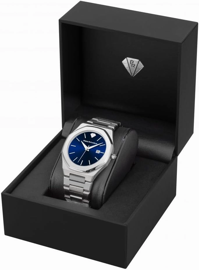 PR5428 Men’s Luxury Watch – Japanese Quartz Movement, Stainless Steel, 41mm, 5ATM Water Resistant, Scratch-Resistant Sapphire Crystal Glass – Classic Dress Watch for Men