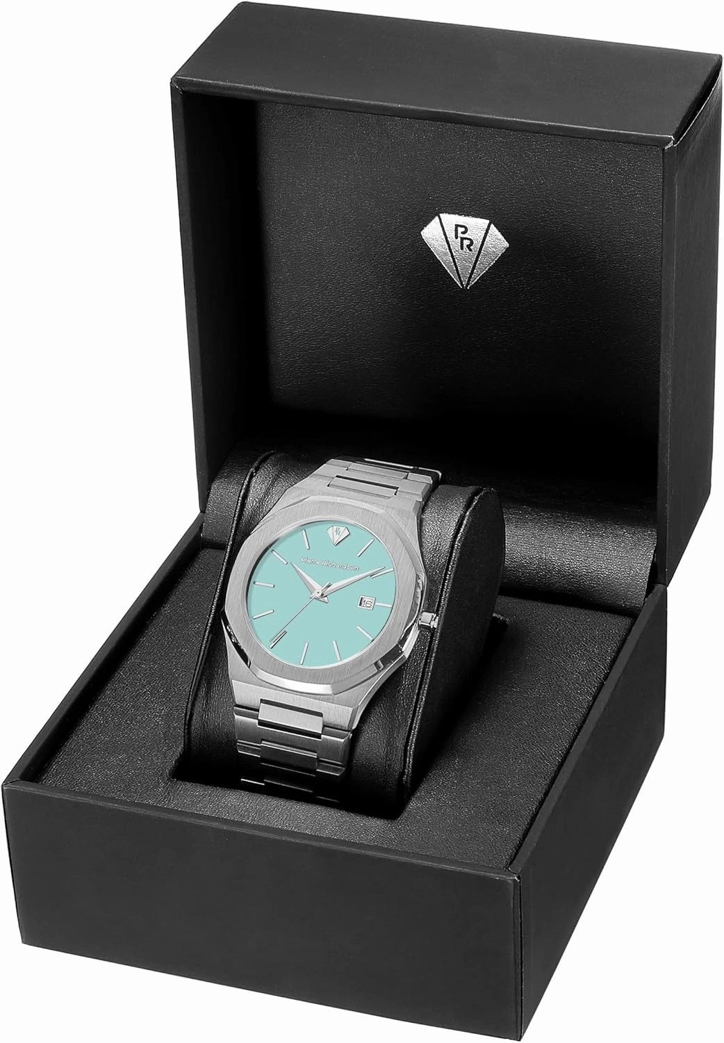 PR5428 Men’s Luxury Watch – Japanese Quartz Movement, Stainless Steel, 41mm, 5ATM Water Resistant, Scratch-Resistant Sapphire Crystal Glass – Classic Dress Watch for Men