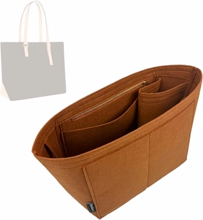 Premium Purse Organizer compatible with Lv Mezzo Bag Organizer Insert - Handmade Purse Liner, Perfect fit for Tote PM/MM Bag Organizer Gold Zipper (Azure Blue, For Mezzo Bag)