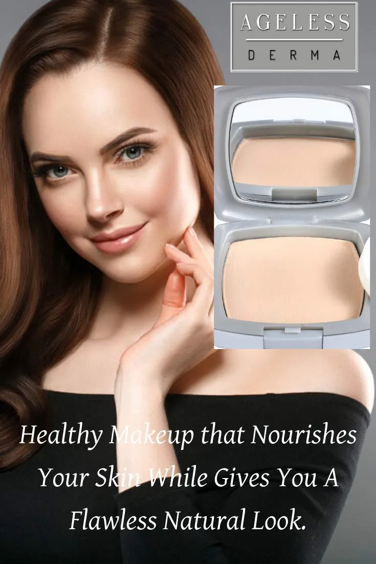 Pressed Mineral Foundation Makeup Tawny With Vitamin and Green Tea Extracts