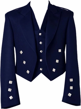 Prince Charlie Jacket with Waistcoat for Men – Traditional Scottish Highland Dress for Formal Occasions
