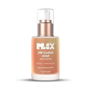 PUB 24k Guava Gold Lightweight Serum With Vitamin C & Hyaluronic Acid | Face Serum & Primer For Glowing Skin