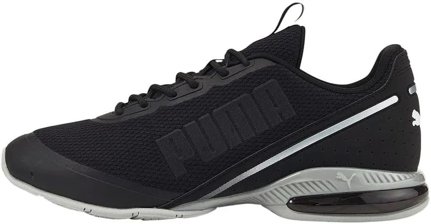 PUMA Cell Divide Running Shoe Mens Running DM US BlackMetallic Silver