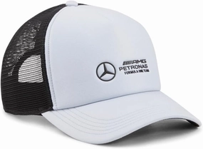 PUMA Men's Standard AMG-Petronas Formula 1 Trucker Cap, Mercedes Team Silver Ah24, One Size