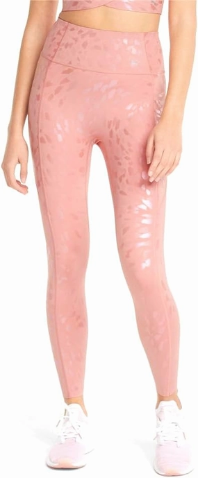 PUMA Womens Forever Luxe Ellavate Graphic High Waist 78 Leggings Athletic Casual Comfort Technology - Pink - Size L