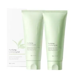 Purifying Exfoliating Gel, Purifying Exfoliating Gel Moisturizing Cleanses Skin Give, Deep Cleansing Exfoliating Face Scrubber For Men and Women (2pc)