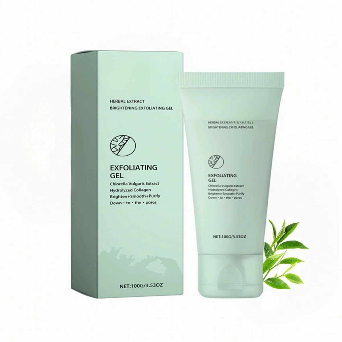 Purifying exfoliating Gel, Exfoliating Facial Scrub, Deep Cleansing Face And Body Exfoliating Scrub Gel For All Skin Types (3.5oz/Pcs） (1PCS)