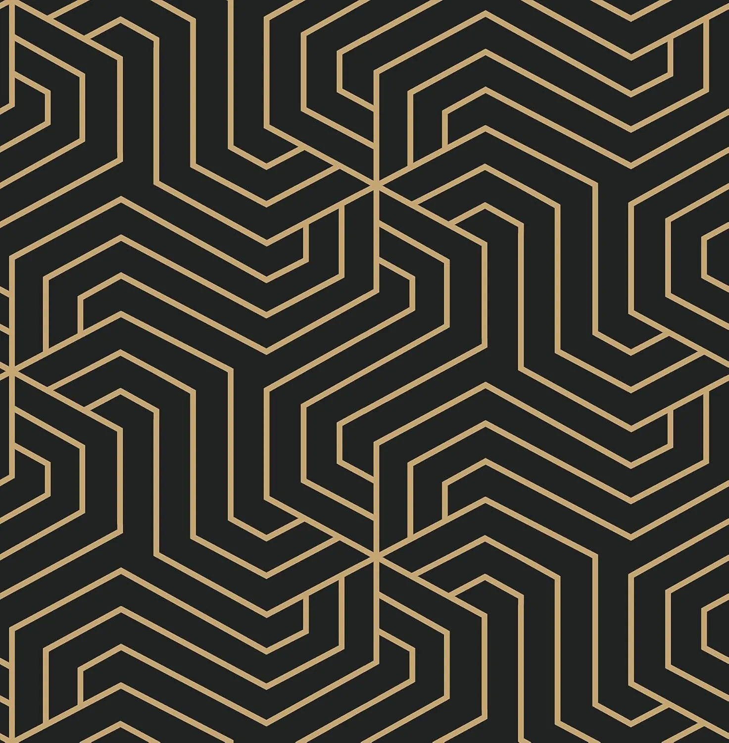 Rachel Zoe Black Ramsey Peel & Stick Wallpaper