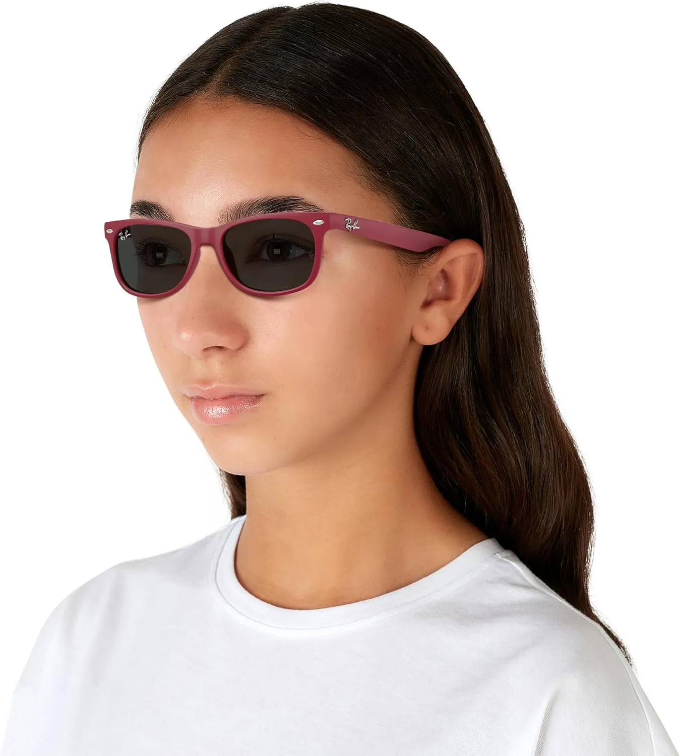Ray-Ban Child Sunglasses Blue On Orange Frame, Blue Lenses, 48MM