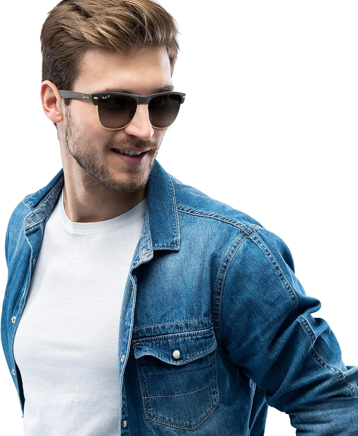 Ray-Ban RB4175 Clubmaster Oversized Square Sunglasses