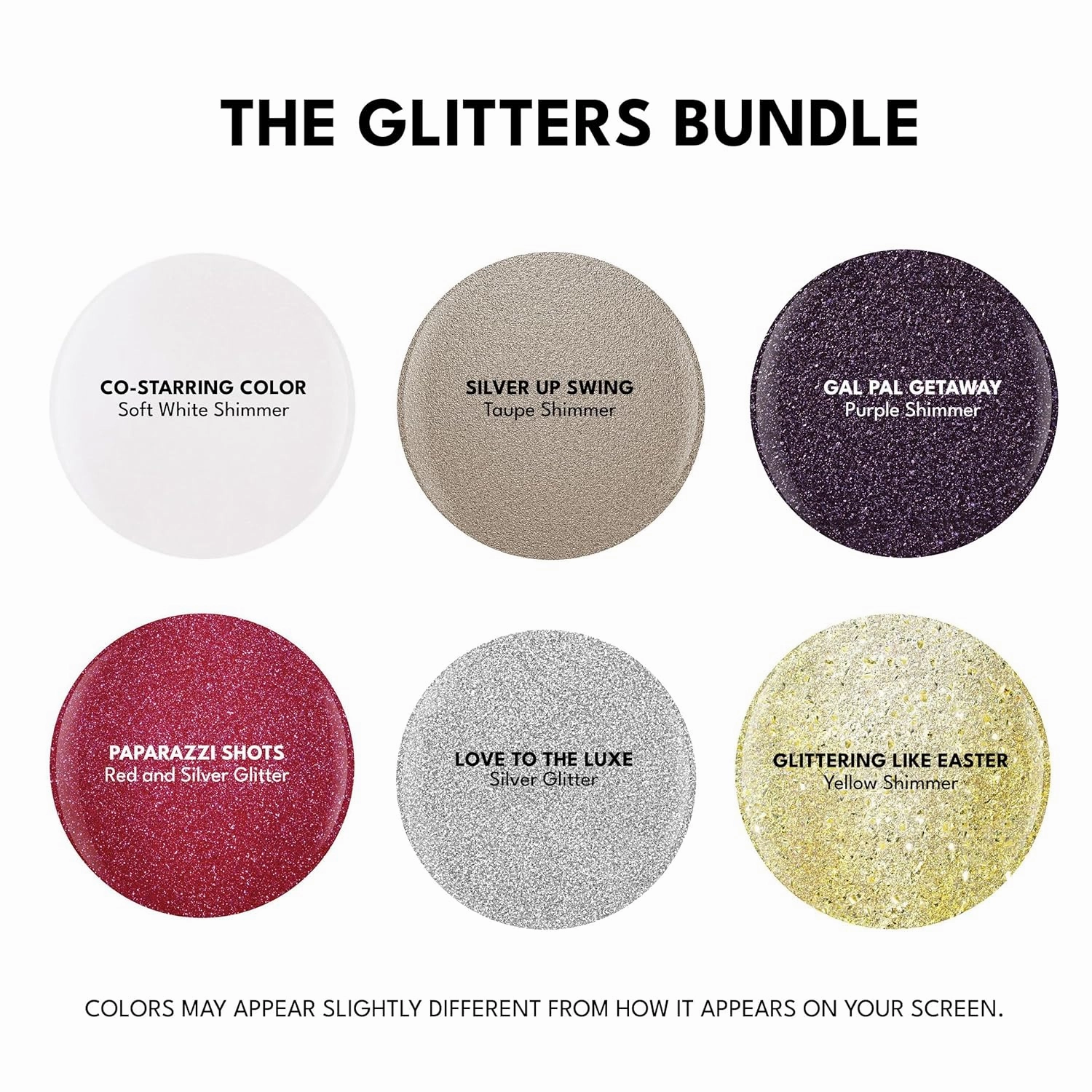 RC Red Carpet Manicure Kit 3 Fortify & Protect Bundle Glitters - Soak Off Gel Polish for Long-Lasting, Vibrant, Professional Quality, High Shine, Chip-Resistant.