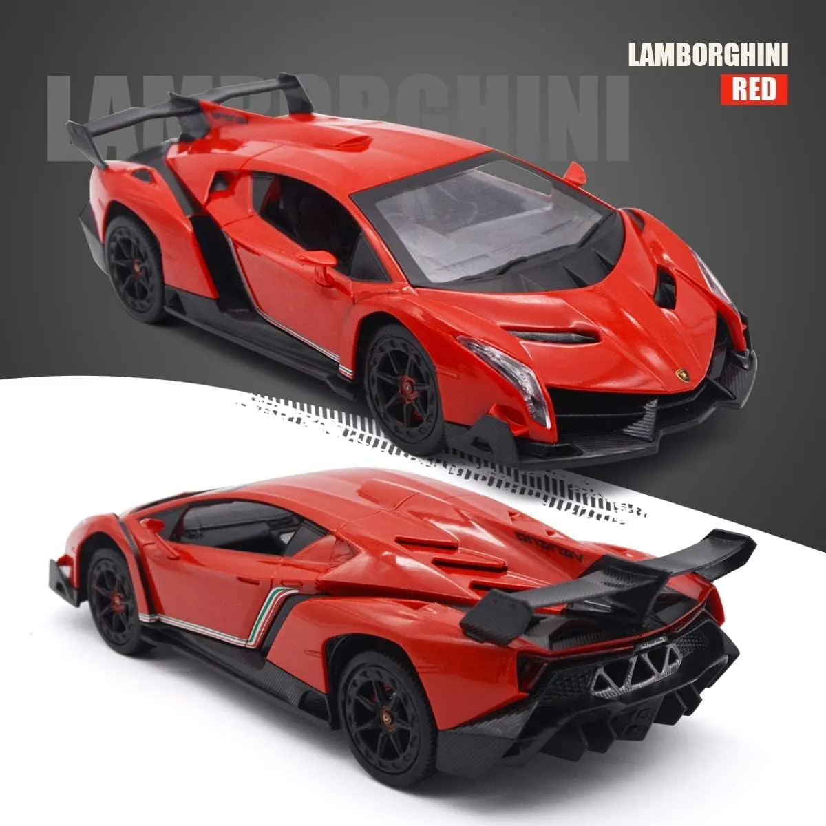 Remote Control Car RC Cars Racing Car 1:18 Licensed Toy RC Car Compatible with Lamborghini Model Vehicle for Boys 6,7,8 Years Old Halloween, red