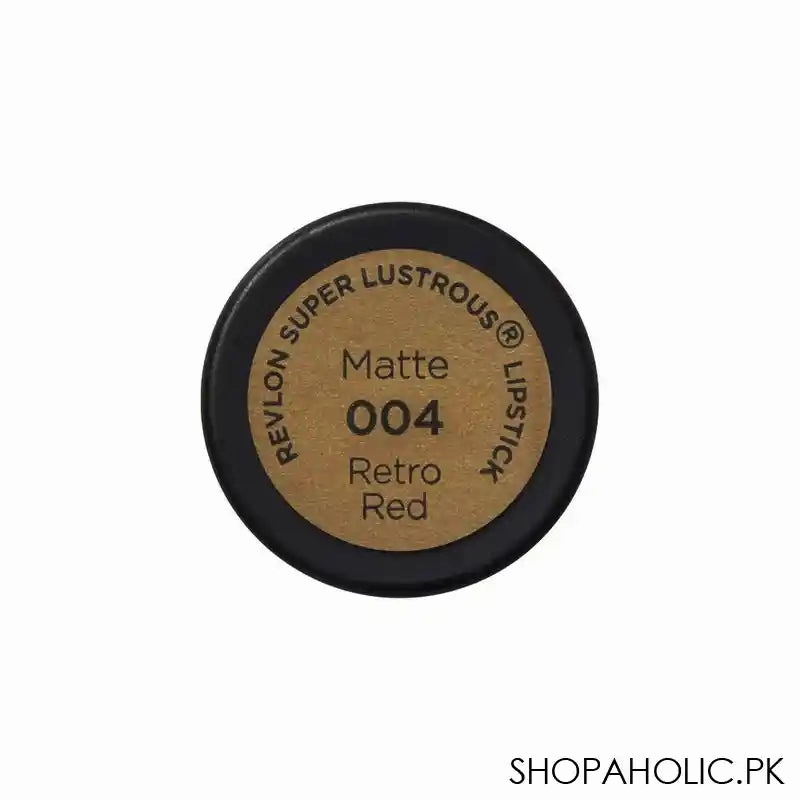 Revlon Super Lustrous Matte Lipstick, 004 Retro Red