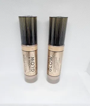 Revolution & Glow Foundation F3 with Vitamin C