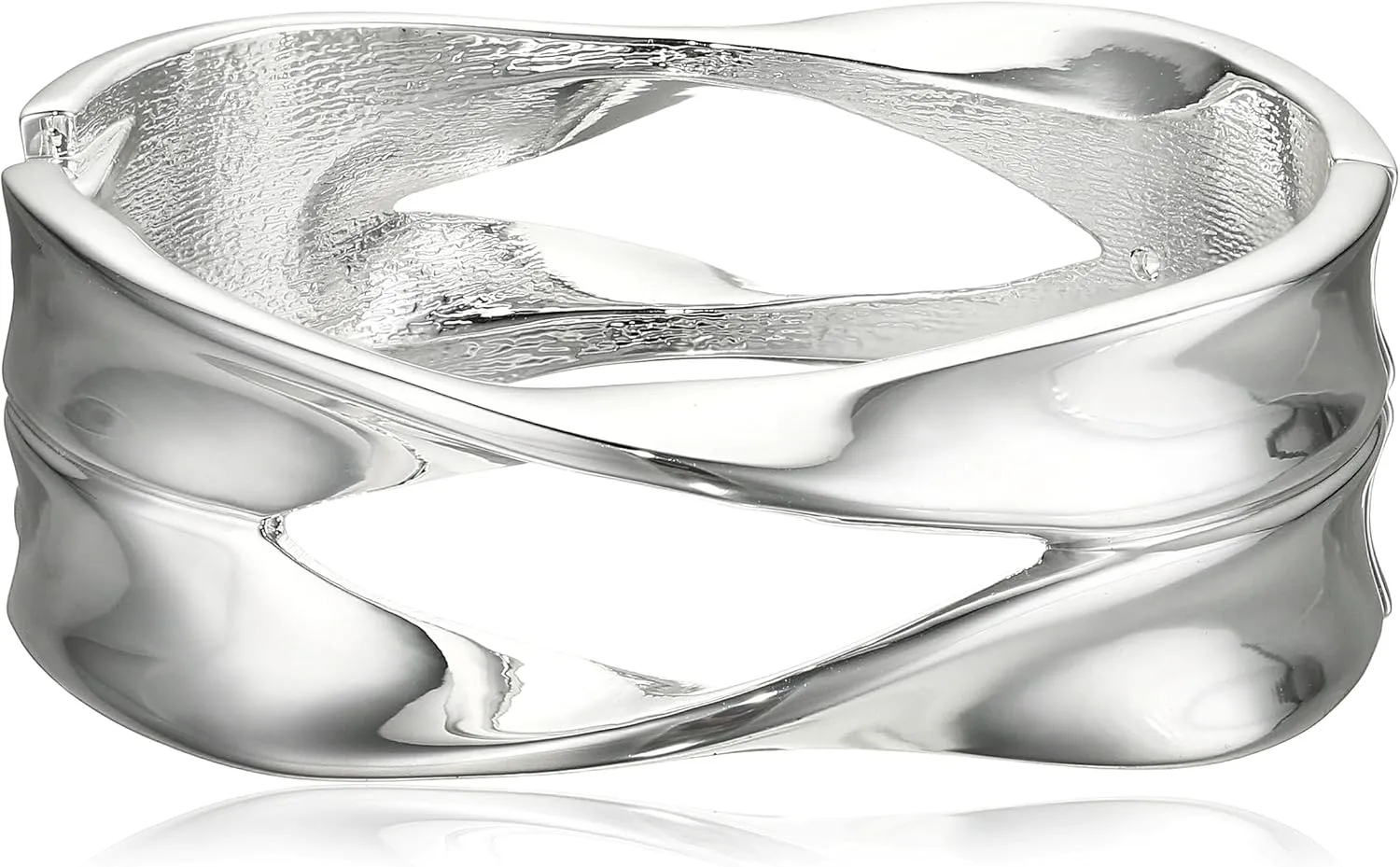 Robert Lee Morris Sculptural Cut-Out Hinged Bangle Bracelet