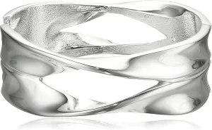 Robert Lee Morris Sculptural Cut-Out Hinged Bangle Bracelet