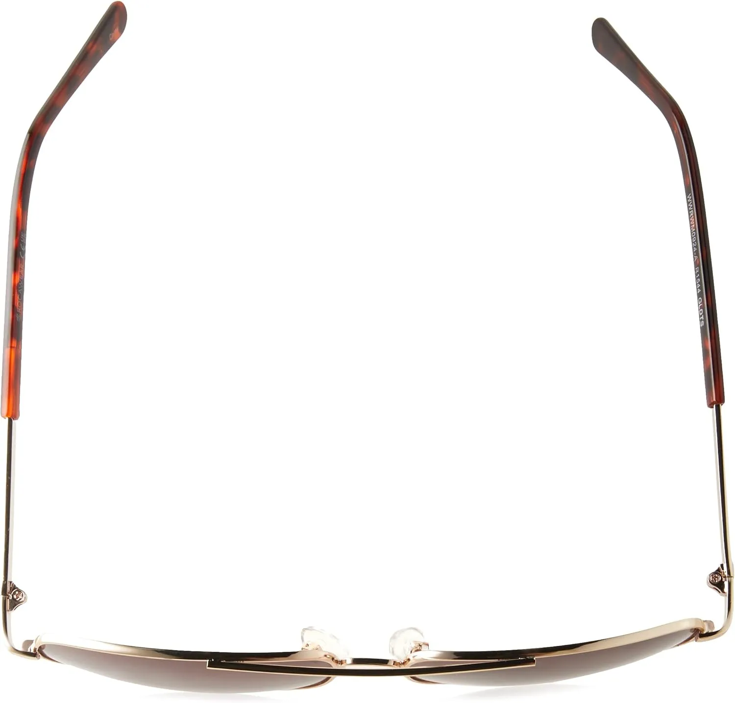Rocawear Mens Semi-Rimless Rectangular Metal Sunglasses