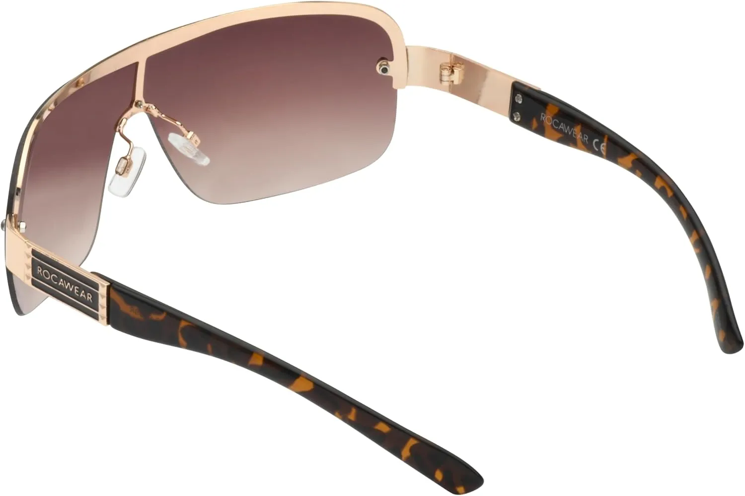 Rocawear Metal Shield UV400 Protective Rectangular Sunglasses.
