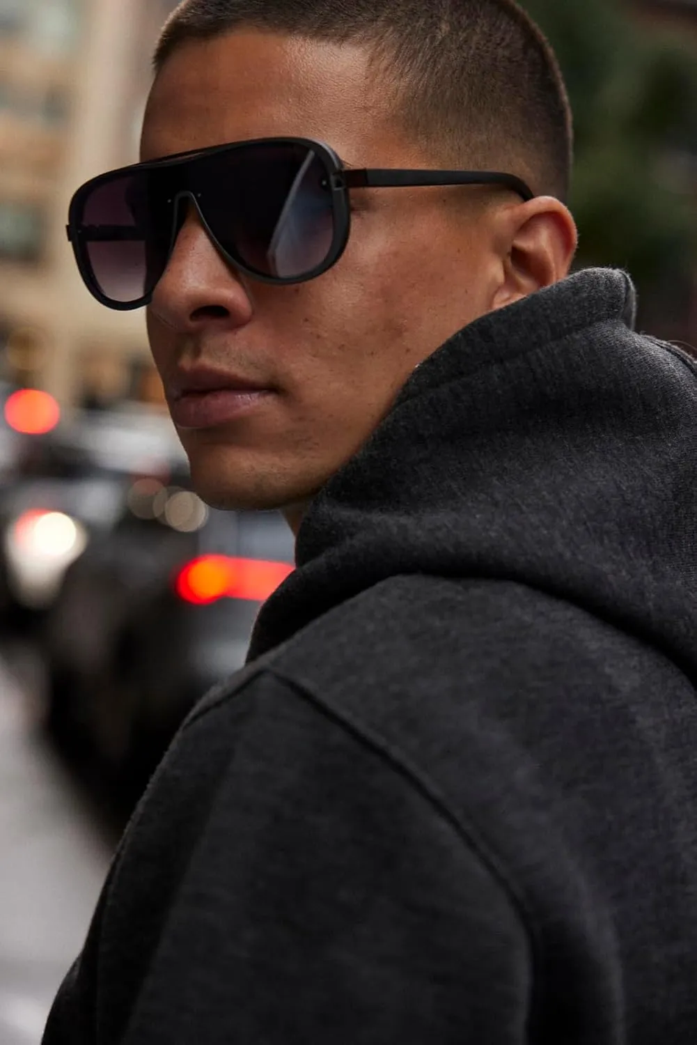 Rocawear Modern UV Protective Aviator Shield Sunglasses