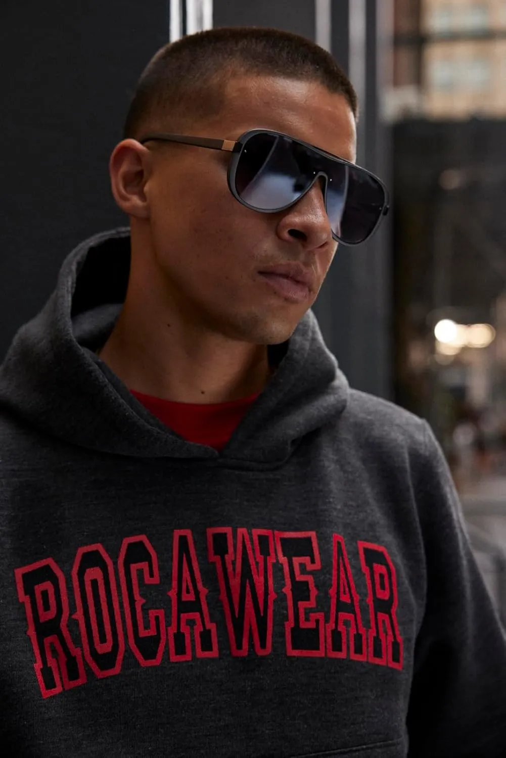 Rocawear Modern UV Protective Aviator Shield Sunglasses