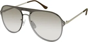 Rocawear R1522 Stainless Metal Shield Uv400 Protective Aviator Pilot Sunglasses. Gifts for Men with Flair, 150 Mm