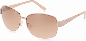 Rocawear Mens Semi-Rimless Rectangular Metal Sunglasses