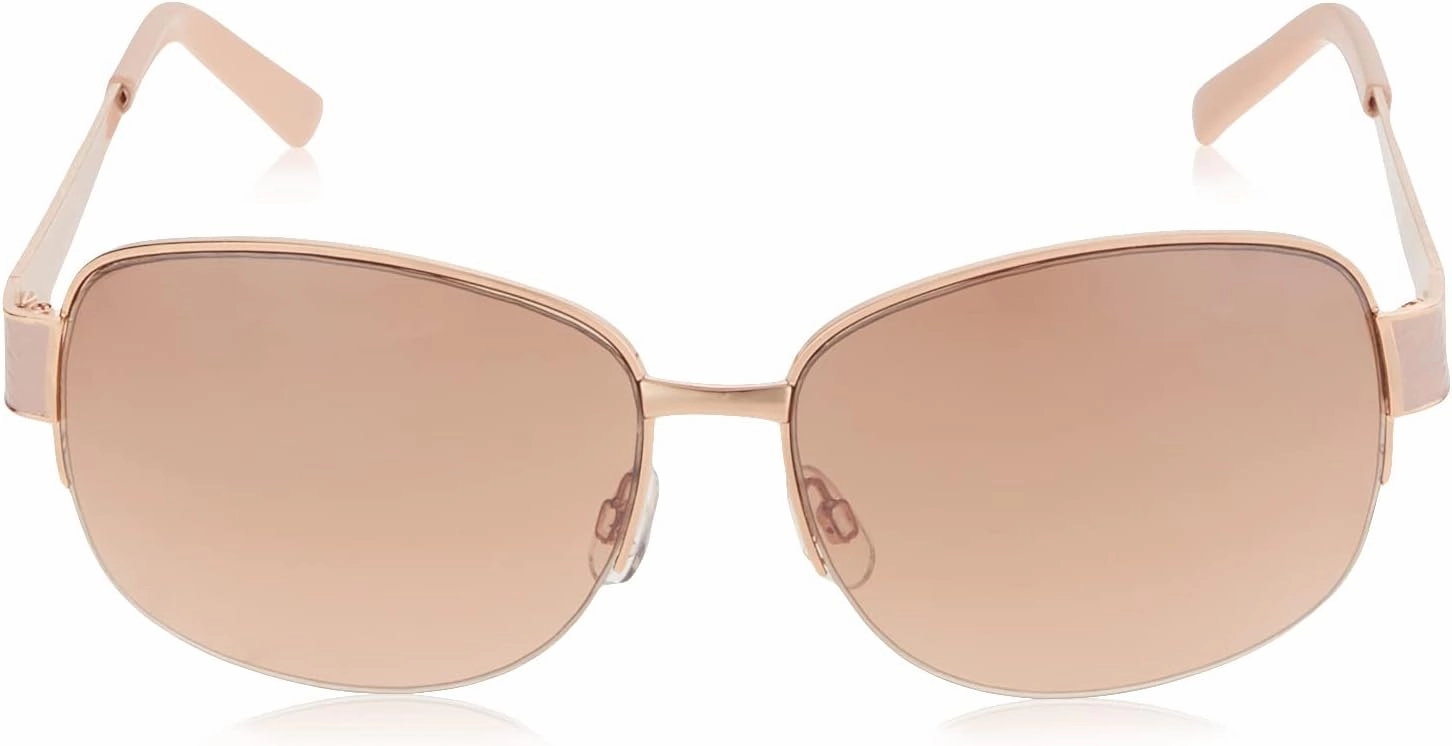 Rocawear Mens Semi-Rimless Rectangular Metal Sunglasses