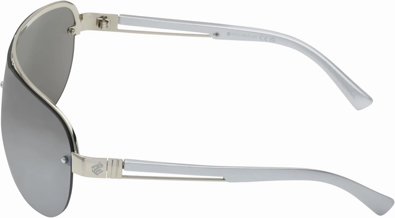 Rocawear R1555 Metal Shield Uv400 Protective Aviator Pilot Sunglasses. Gifts for Men with Flair, 142 Mm