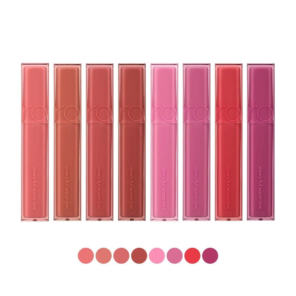 rom&nd DEWYFUL WATER TINT 01 IN CORAL|Glossy| high pigment| moisturizing| non-sticky|Hydrated lips|colorful shades|High Shine|0.18oz