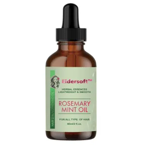 Rosemary Mint Scalp & Hair Strengthening Oil-Premium Organic Blend for Fast Hair Growth, Reduced Hair Loss, and Healthy Scalp Care with Non-Greasy Formula 2 fl oz Bottle, 100% Pure Natural