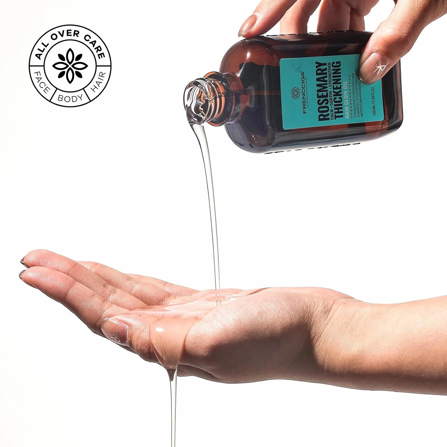 Rosemary Oil For Hair, Scalp, Face & Body, Multi-Use Rosemary Oil Serum for Moisturing & Nourishing Skin & Hair