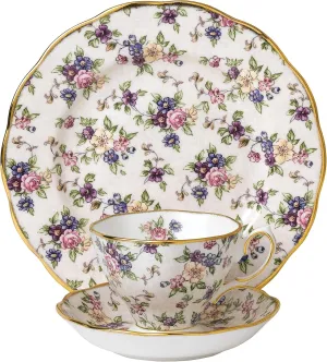 Royal Albert 100 Years 1940 3-Piece Set (Teacup, Saucer & Plate 8")