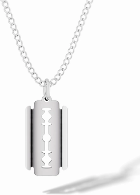 RTZN® Pendant Necklace for Men – Premium Stainless Steel Silver Pendant Necklace with 22" Chain   2" Extension – Waterproof & Non-Tarnish Pendants for Men – Bold Symbols of Strength, Legacy & Meaning