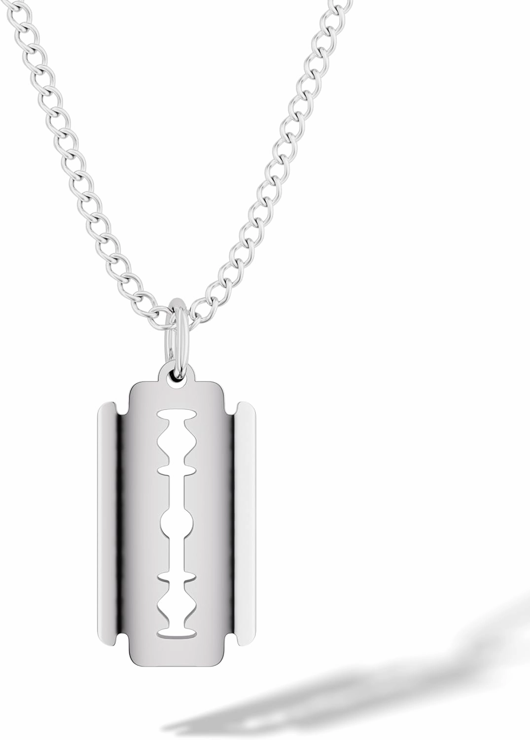 RTZN® Pendant Necklace for Men – Premium Stainless Steel Silver Pendant Necklace with 22" Chain   2" Extension – Waterproof & Non-Tarnish Pendants for Men – Bold Symbols of Strength, Legacy & Meaning