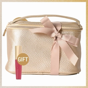 Samoa Big Gold Beauty Bag   Catwalk Lipgloss FREE