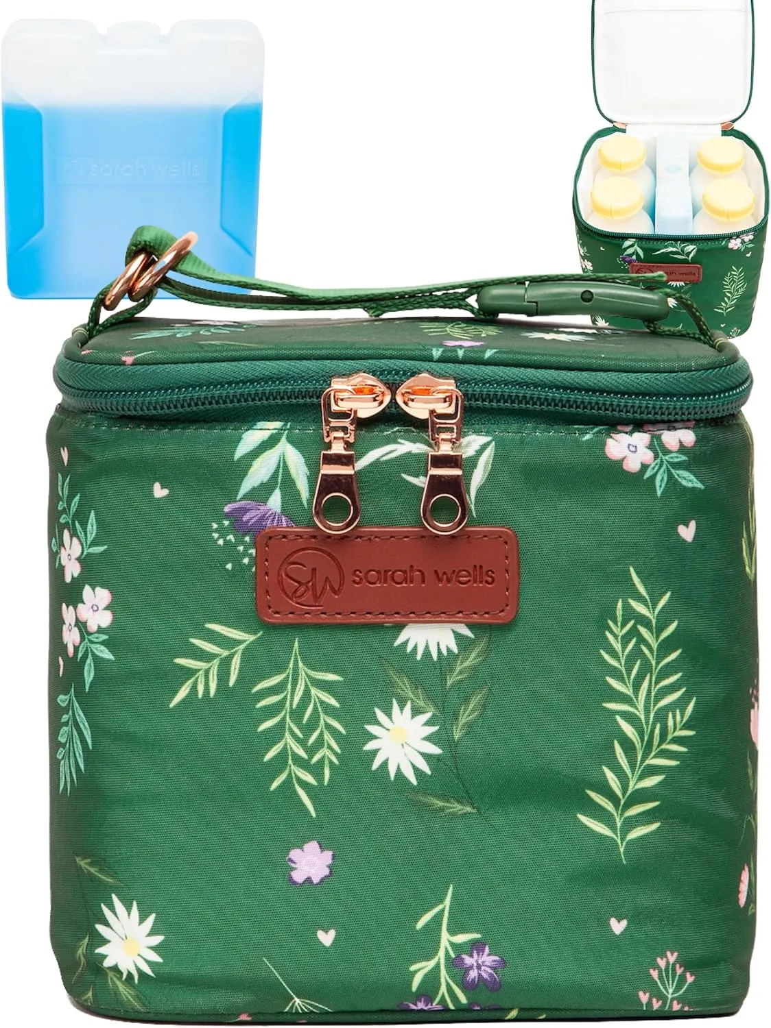 Sarah Wells Cold Gold Breastmilk Cooler with Ice Pack