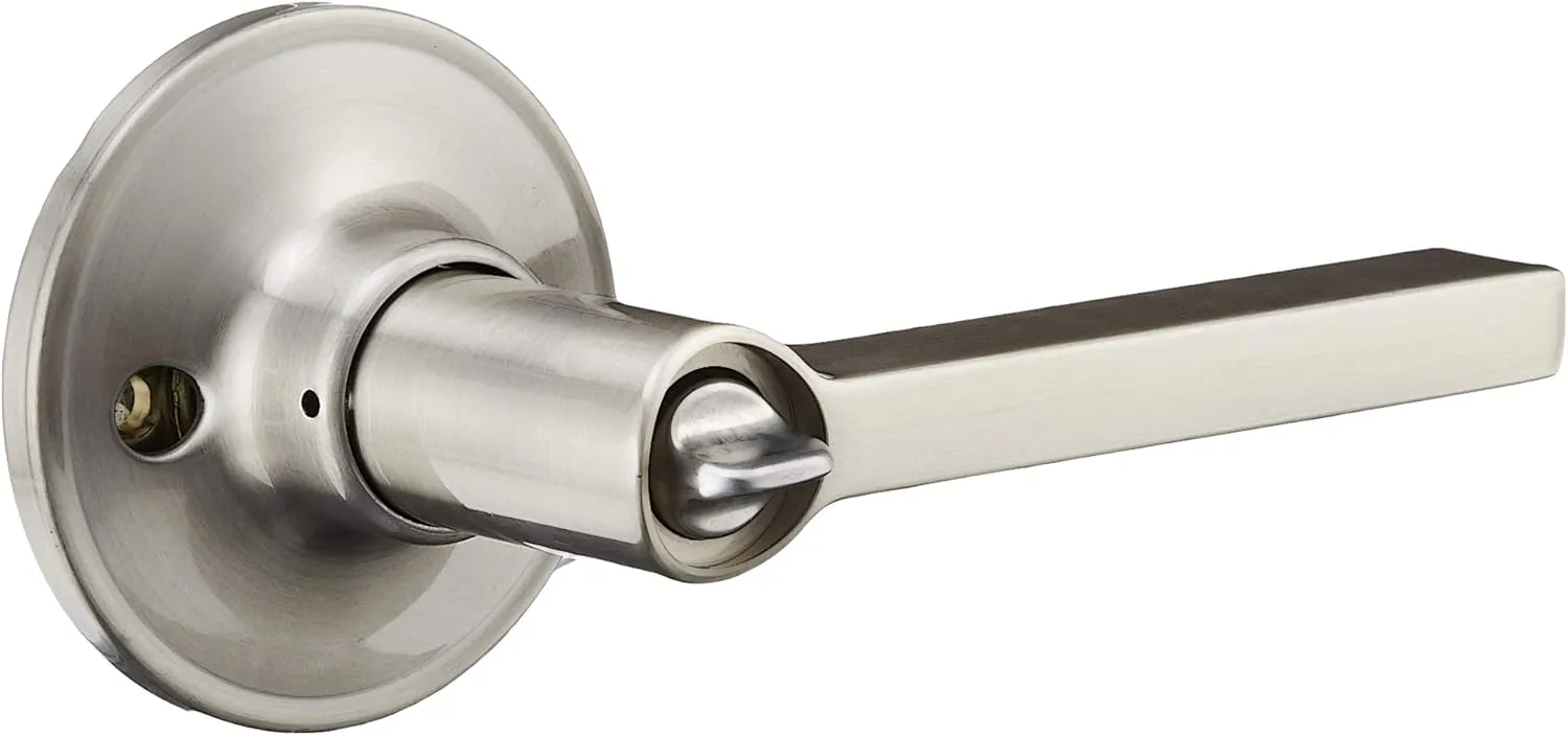 SCHLAGE Dexter by Schlage J54SOL619 Solstice Keyed Entry Lever, Satin Nickel