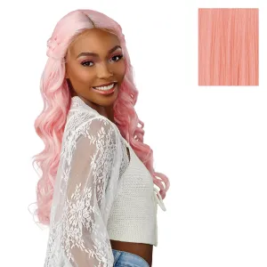 Sensationnel Shearmuse Festigal Lacewig - Flower Gal Glueless Ypart Laceparting Hand Tied Ready to Wear Synthetic Prestyled Units (BUBBLEGUM)