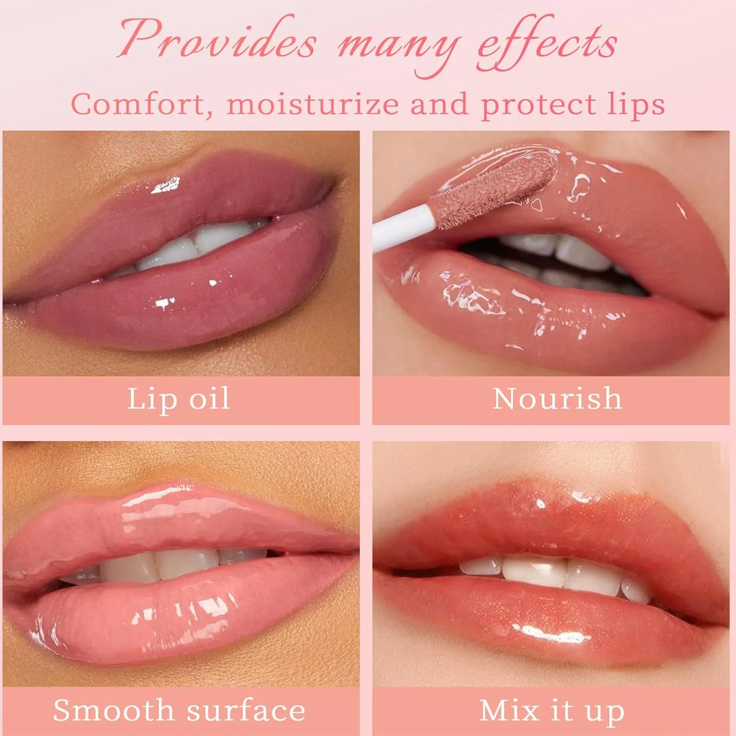 Shiftalter Lip Glow Oil - For Lush,Historicg Lip Glow Oil,Hydrated Lips With A Natural Glows,Sticky Long-Lasting Shiny Fruit Flavor Lipstain,Get The Waterproof Perfect Pout,0.1 Floz Hydrated (7-C)