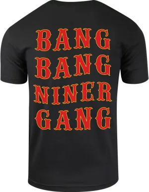 ShirtBANC Mens Golden Empire Shirt 40 Oz Bottle 9 MM Gold Gun ERS California Tee