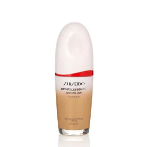 Shiseido RevitalEssence Skin Glow Foundation SPF 30, 350 Maple - Buildable, Medium Coverage - 24-HR Hydration & 12-HR Wear - Transfer, Crease & Fade Resistant - Non-Comedogenic - All Skin Types