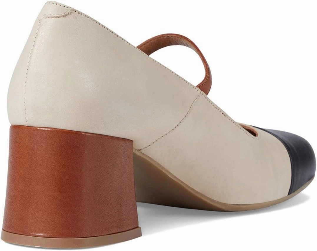 SHODENSE Women Rainbow Pumps Low Chunky Heel Mary Jane Shoes Square Cap Toe Ankle Strap Dress Pumps Two-Toned Mid Block Heel Mary Janes Lolita Shoes Multicolor Patchwork Office Wedding Party 4-11 M US