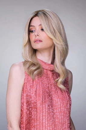 Sienna Lite Wig Color FS26/31 Caramel Syrup - Jon Renau Wigs 14" Remy Human Hair Light Density Mid-length Smart Lace Front Monofilament Top Women's Long Average Cap Bundle MaxWigs Booklet, Comb