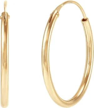 Silpada 'Endless Elegance' Hoop Earrings in Sterling Silver