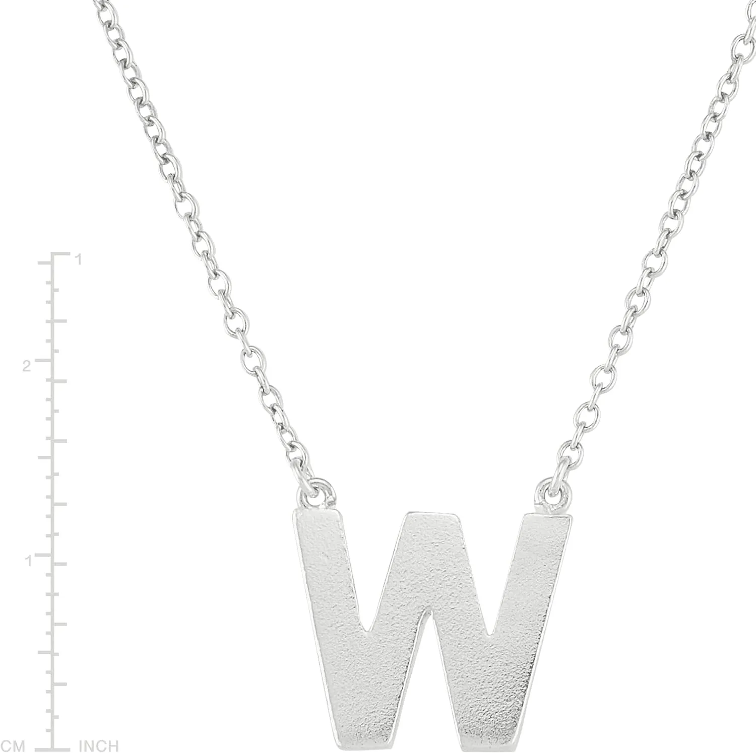 Silpada ‘What’S in a Name’ Initial Pendant Necklace in Sterling Silver, 16”   2”