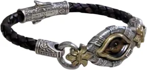 Silver & Bronze Tiger Eye Bracelet BKJ663-300-134-BR