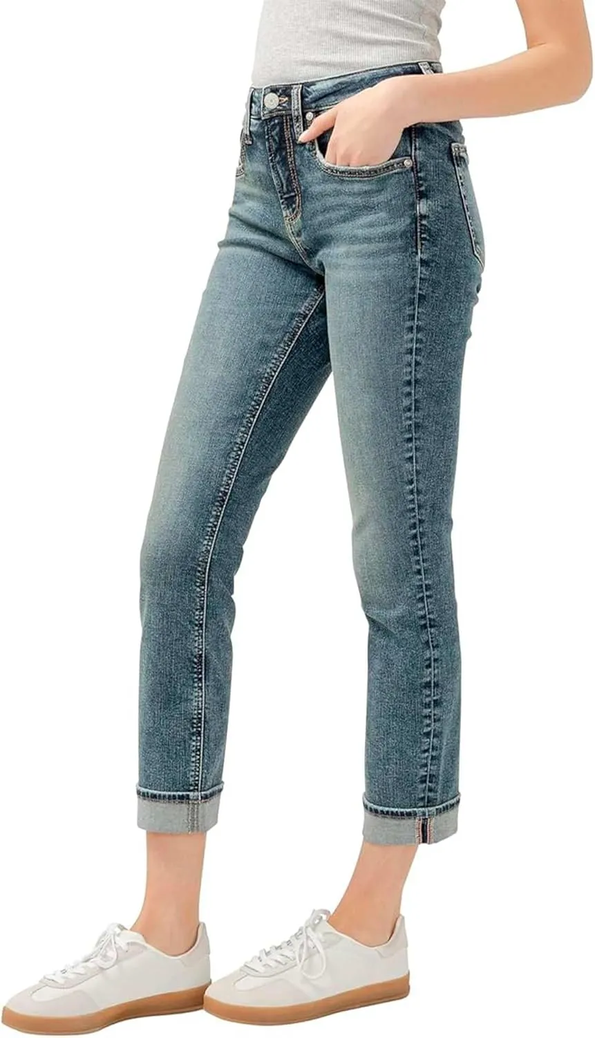 Silver Jeans Co. Women's Beau High Rise Slim Leg Jeans