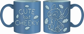 Silver Buffalo Stitch Sitting Tropical Leaves Wax Resist 20oz Ceramic Mug