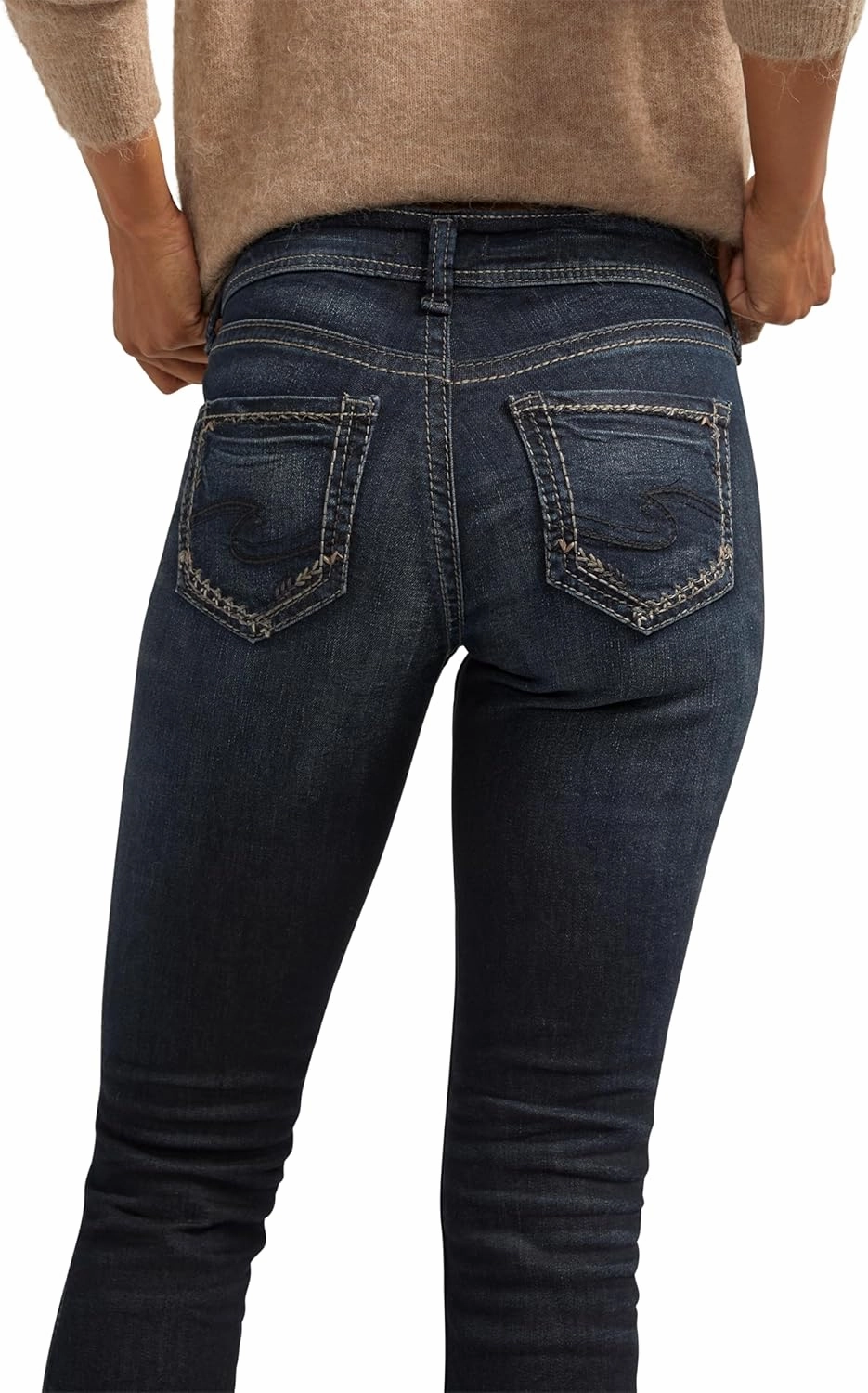 Silver Jeans Co. Women's Suki Mid Rise Curvy Fit Slim Bootcut Jeans - Legacy